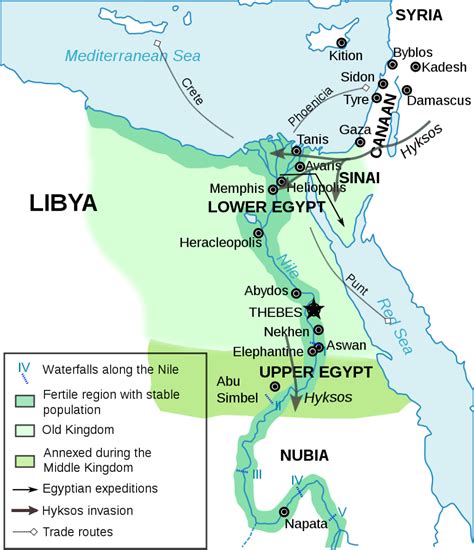 File:Ancient Egypt old and middle kingdom-en.svg - Wikipedia | Middle kingdom, Egypt, Ancient egypt