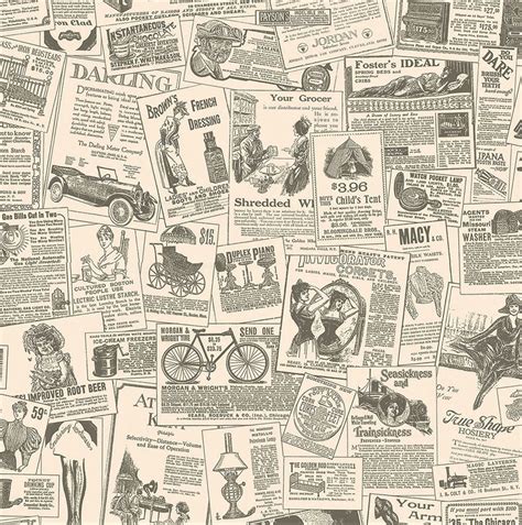 Vintage Newspaper Wallpaper