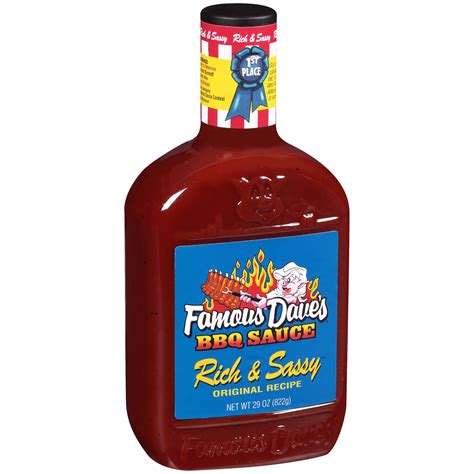 Famous Dave's Rich & Sassy BBQ Sauce, 29 oz - Walmart.com