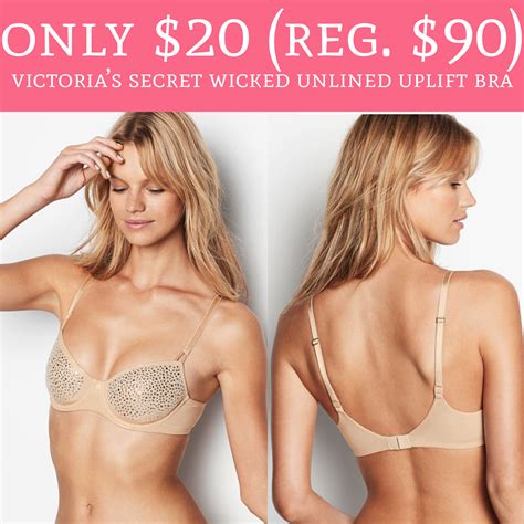 RUN! Only $20 (Regular $90) Victoria's Secret Wicked Unlined Uplift Bra - Deal Hunting Babe