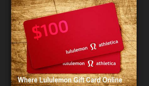 Lululemon Gift Card | Lululemon gifts, Gift card, Lululemon