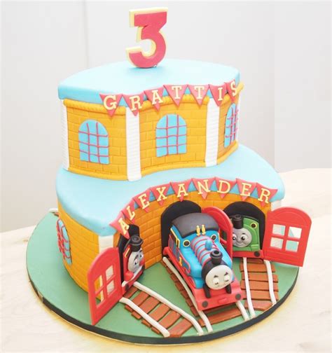 My First Ever Thomas The Train Cake Made For My Sons 3Rd Birthday His Request Was For A ...