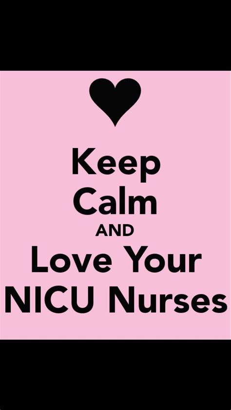 keep calm and love your nicu nurses with this pink poster from the nurse's office