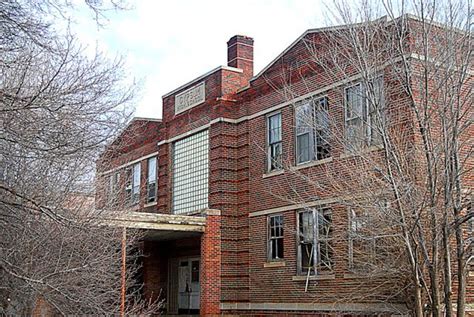 Gypsum High School. My grandmother graduated from here in 1950. It sits broken and empty now ...