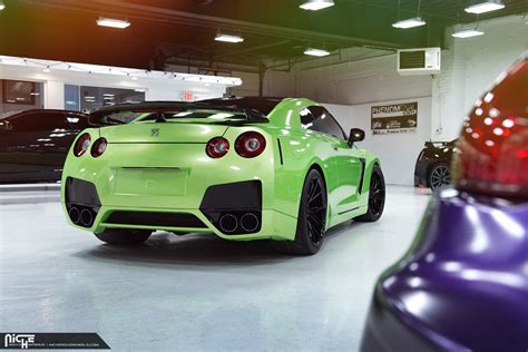 Lime Green Madness - Nissan GT-R With a Custom Vinyl Wrap in 2023 | Nissan gt-r, Nissan, Custom ...