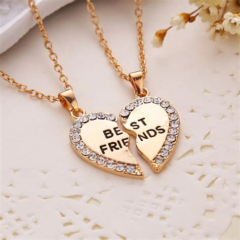 Unique Birthday Gifts For Best Friend Forever Necklaces 2 Pieces ...