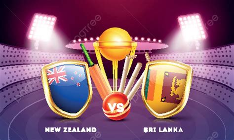 New Zealand Versus Sri Lanka Cricket Match With Participating Countries ...