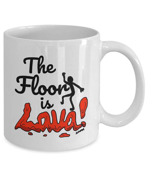 The Floor Is Lava Meme Mug // Funny Lava Meme Gifts // | Etsy