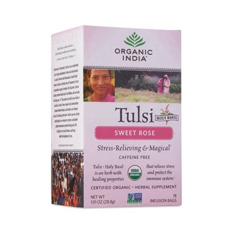 Tulsi Sweet Rose Tea | Organic india, Tulsi tea, Rose tea