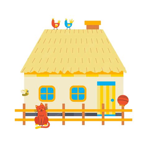 Kutcha House Clipart Pictures