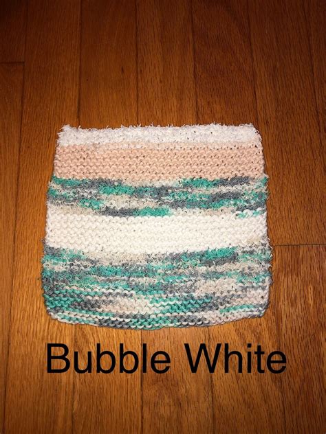 Knit Handmade Dishcloth With Scrubby - Etsy