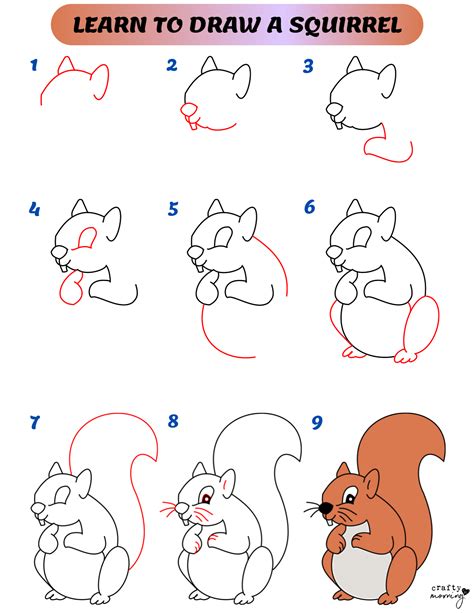 How to Draw a Squirrel (Easy Step by Step)