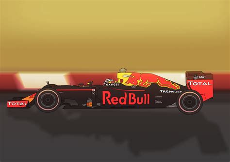 I've been drawing the red bull car as a gift for my dad who loves F1. I ...