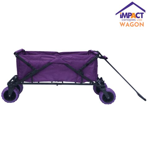 Impact Canopy Folding Utility Wagon, Collapsible, All Terrain Beach Wagon, Purple - Walmart.com ...