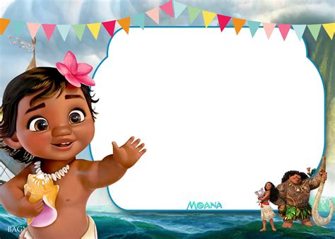 FREE Printable Moana 1st Invitation Template – Bagvania FREE Printable ...