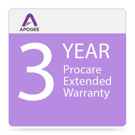 Apogee Electronics Procare Warranty Extensi APS3-SYM2-24X24S2