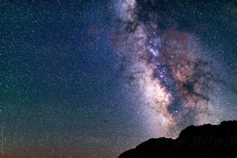 "Milky Way Galaxy Night Sky Stars New Mexico Desert Bisti De-Na-Zin Wilderness Area" by Stocksy ...