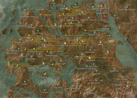 The Witcher 3 Wild Hunt: Velen Map and Locations - KosGames