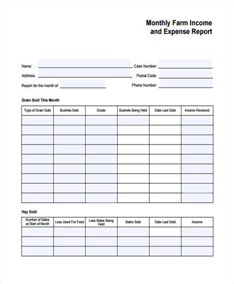 Income And Expense Form Printable - Printable Forms Free Online