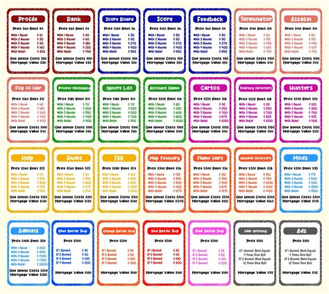 a colorful timetable with numbers and times on it