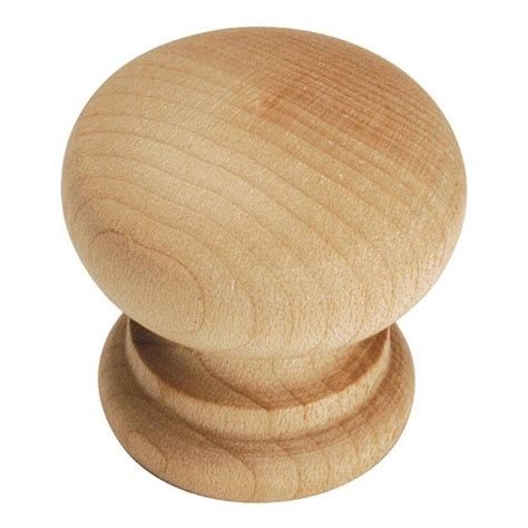 Hickory Hardware 2-Pack Natural Woodcraft Wood Mushroom Cabinet Knobs ...