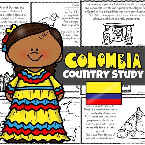 FREE Colombia For Kids Printable Book