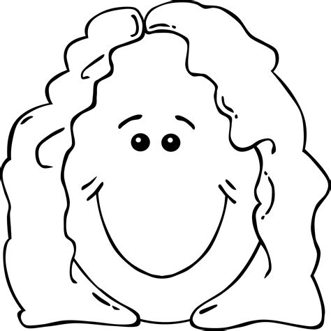 Clipart - Lady Face from World Label