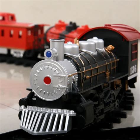 Electric Train Set Kids Educational Toys Battery Operated Railway Car ...