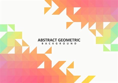 Premium Vector | Abstract colorful geometric vector background