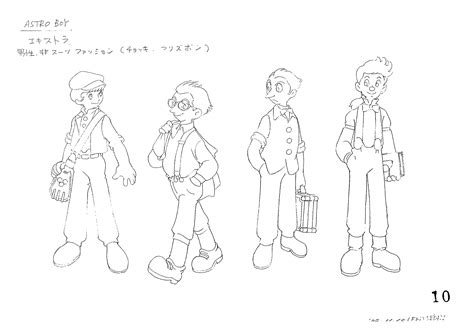 Astro Boy (2003) "Extras"/Background Character Settei Sheets : Osamu Tezuka, Tezuka Pro : Free ...