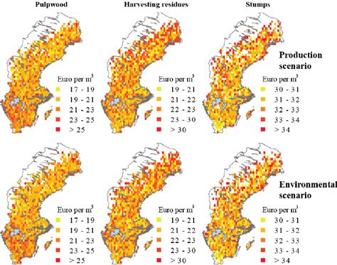 Geographically explicit harvesting costs for pulpwood, harvesting... | Download Scientific Diagram