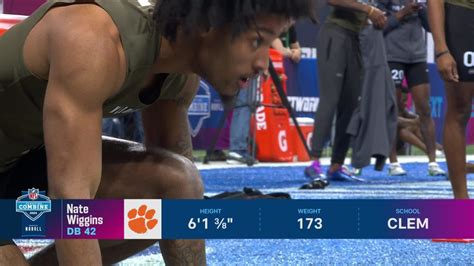 Clemson Cornerback Nate Wiggins Runs 40-Yard Dash At 2024 Combine