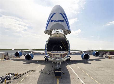 'Nose Door' loading capability of B747-400ERF aircraft. Photo: National ...