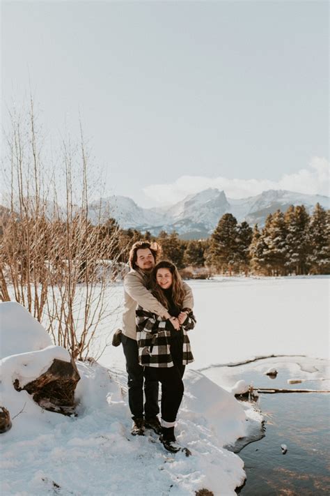 Dream Lake in the Winter | Colorado Engagement Session