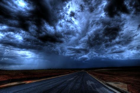 #557471 clouds, dark, dark clouds, darkness, evening, horizon, landscape, nature, night, roads ...