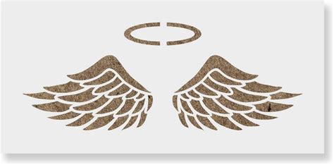 Amazon.com: Angel Wings Stencil Template for Walls and Crafts ...