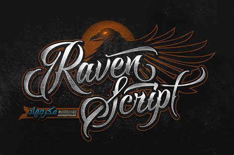 Raven Script ~ Script Fonts ~ Creative Market