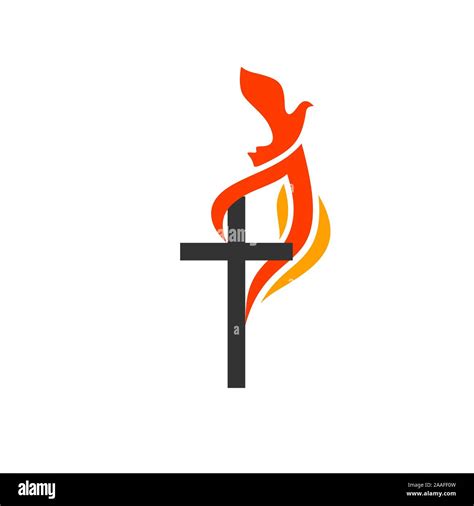 Christian symbols. The logo of the church. The cross of Jesus, the ...