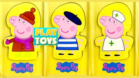 Peppa Pig dress up woden game! Play Toys - YouTube