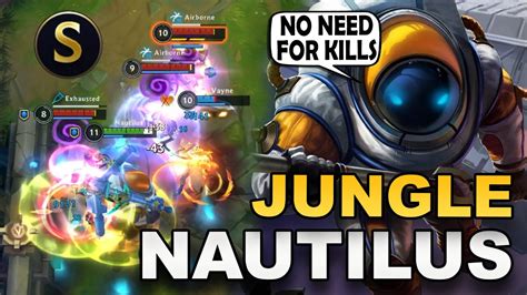 HOW TO GET AN S GRADE WITH NO KILLS! | Nautilus Jungle | Build & Runes | Wild Rift - YouTube