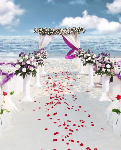 Sea Beach Wedding Backgrounds Photo Studio 5feet-7feet Backdrops Photography Vinly Backdrops For ...