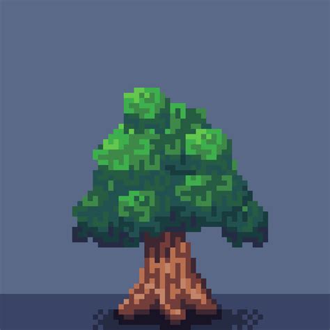 2D Pixel Art Tree