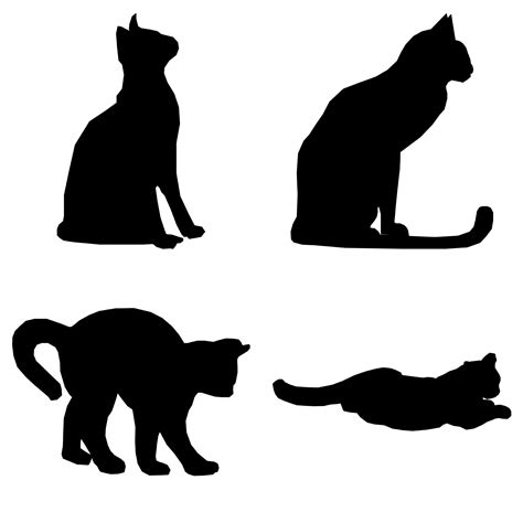 Cats Silhouettes Free Stock Photo - Public Domain Pictures