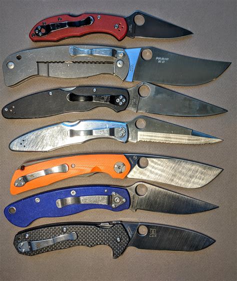 Nick's nightmare. Or Spyderco's big and tall department. (Delica for ...