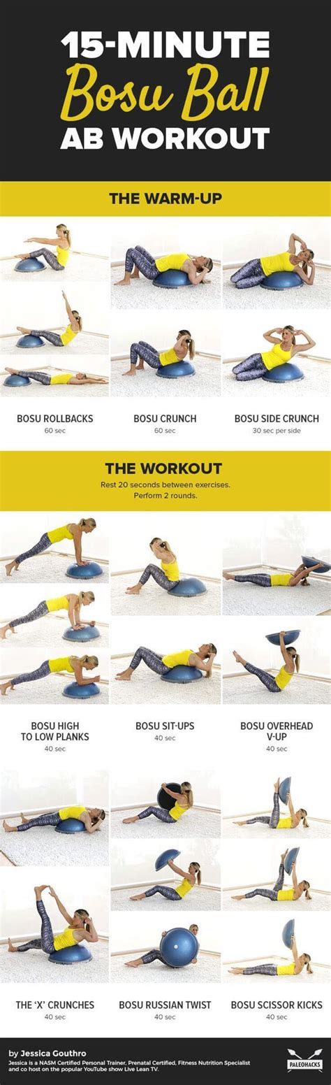 This bosu ball ab workout tightens and tones your abs from every angle ...