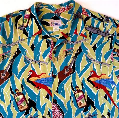 Reyn Spooner Jimmy Buffett Hawaiian Shirt Aloha Camp Margaritaville ...