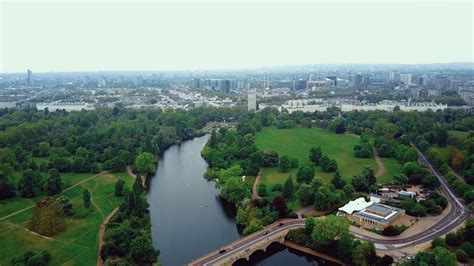 Beautiful Aerial View Of Hyde Park In London Stock Footage SBV ...