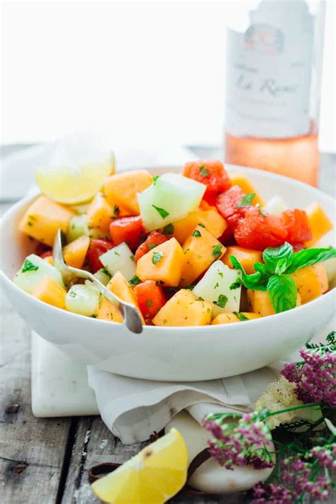 melon mint salad - Healthy Seasonal Recipes