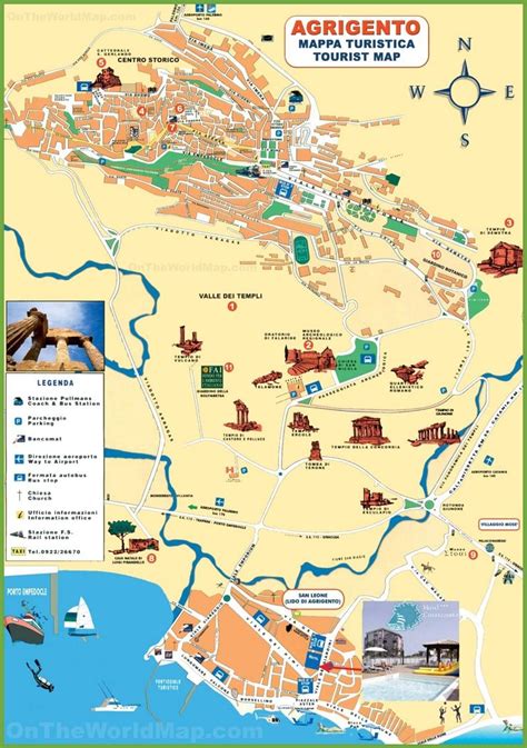 Agrigento tourist map | Agrigento, Sicily travel, Tourist map