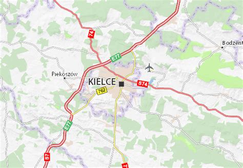 Map of Kielce - Michelin Kielce map - ViaMichelin